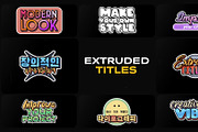 Extruded Titles | DaVinci Resolve, a Templates & Theme by FlashFXbox (Thumbnail 1 of 2)