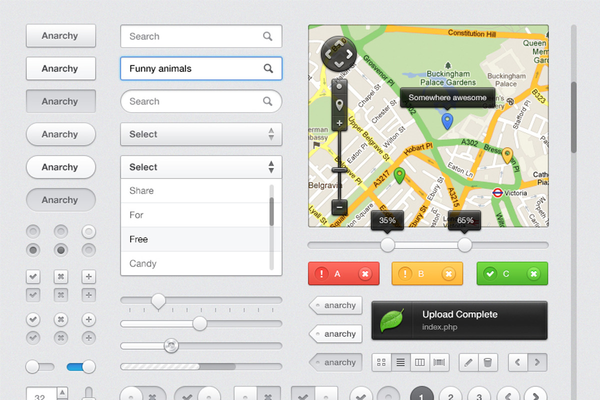 Anarchy UI Kit, a Templates & Theme by Daryl