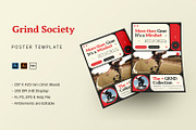 Grind Society - Poster Template, a Poster Template by StreaksideStd (Thumbnail 1 of 3)
