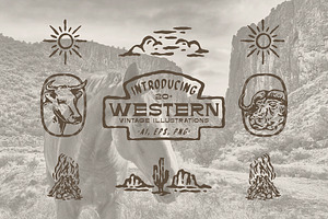 Western Vintage Illustrations
