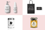 25 premade logo designs, a Branding & Logo Template by Cozy pattern shop (Thumbnail 3 of 7)