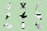Summer Picnic. Line Graphic, a Person Illustration by Schumacher Shop (Thumbnail 9 of 13)