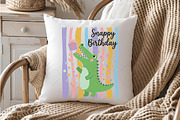 Birthday Pun Crocodile Hand-Drawn, a Seasonal Illustration by OK Design (Thumbnail 4 of 5)