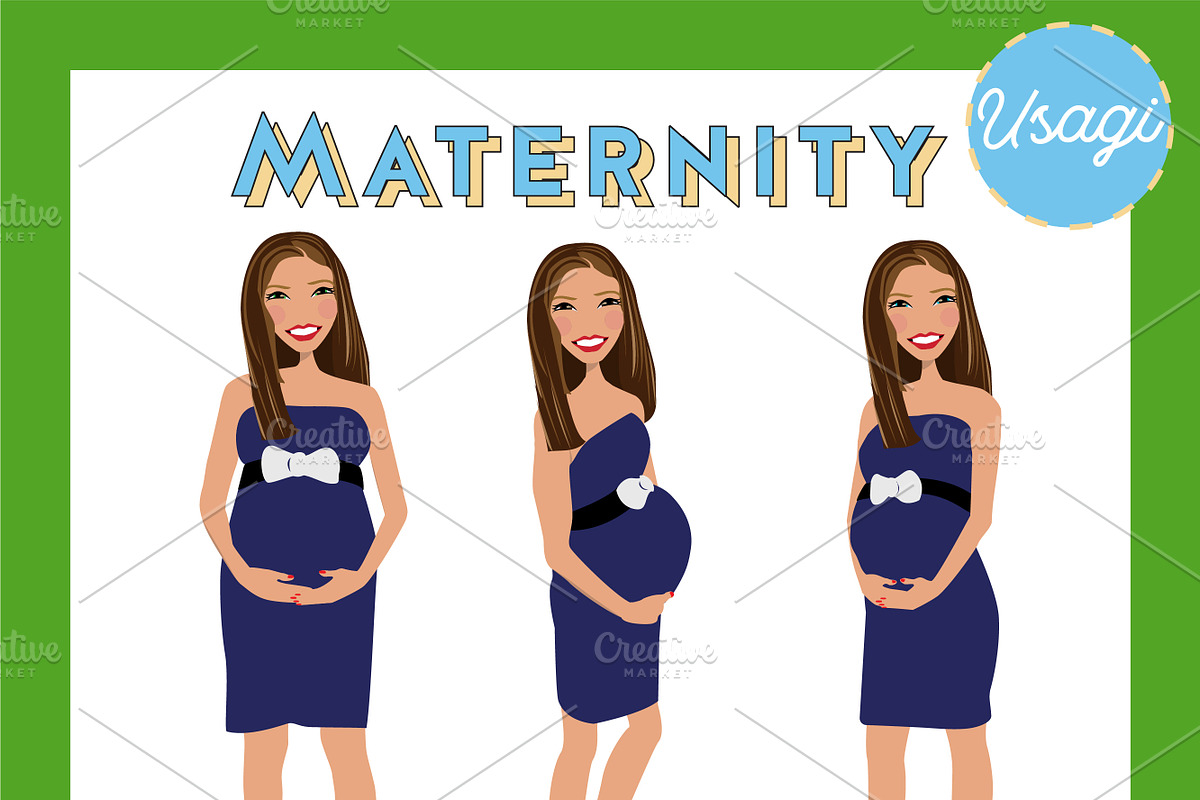 Maternity Pregnant Portrait Creator, a Person Illustration by Lauren Lesley Studio (Photo 42 of 45)