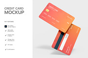 Plastic Credit Card Mockup Template, a Product Mockup by graphypix (Thumbnail 2 of 4)