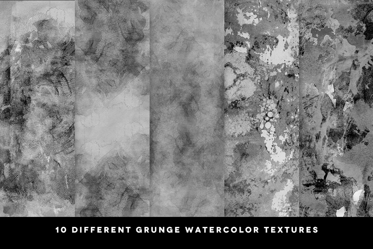 Grunge Watercolor Textures Bundle preview 4