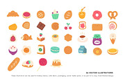 Cute Bakery and Dessert Clipart, a Food Illustration by Victoruler (Thumbnail 2 of 2)