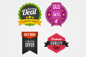 10 Trendy Vector Badges