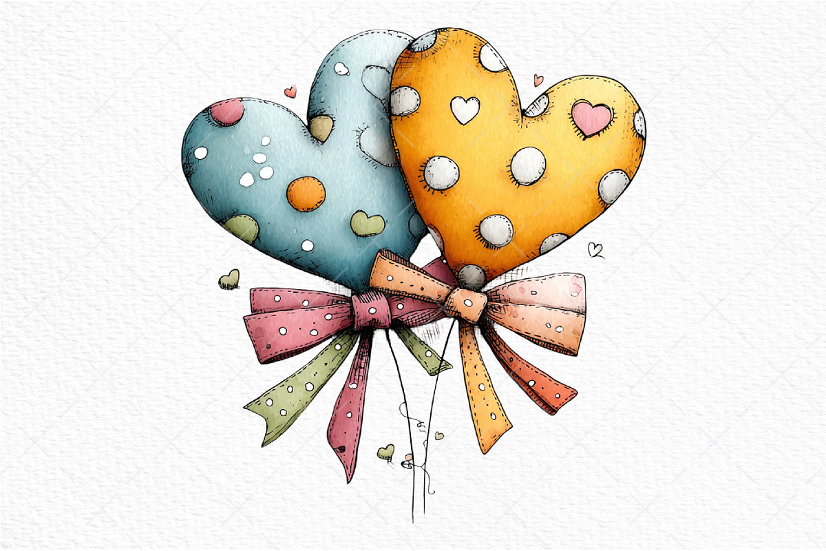 Whimsical Valentine's Day Clipart, an Illustration by Craft Nest (Photo 11 of 11)