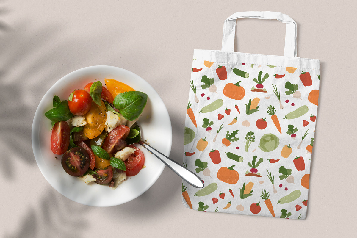Fresh vegetables seamless pattern, a Pattern Graphic by Good Studio (Photo 4 of 5)