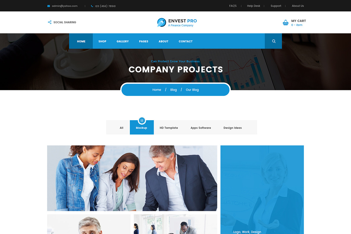 Envest Pro - Multipurpose Theme, a WordPress Template by DigitalCenturySF (Photo 13 of 18)