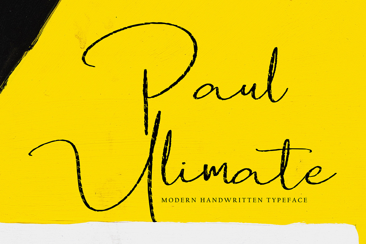 Paul Ulimate, a Handwritten Font by pineungtype (Photo 1 of 5)
