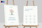 Wedding Welcome Sign & Seating Chart, a Poster Template by BrandPacks (Thumbnail 1 of 5)