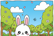 Calm Days Coloring Book Pages, an Illustration by one-touch (Thumbnail 13 of 17)