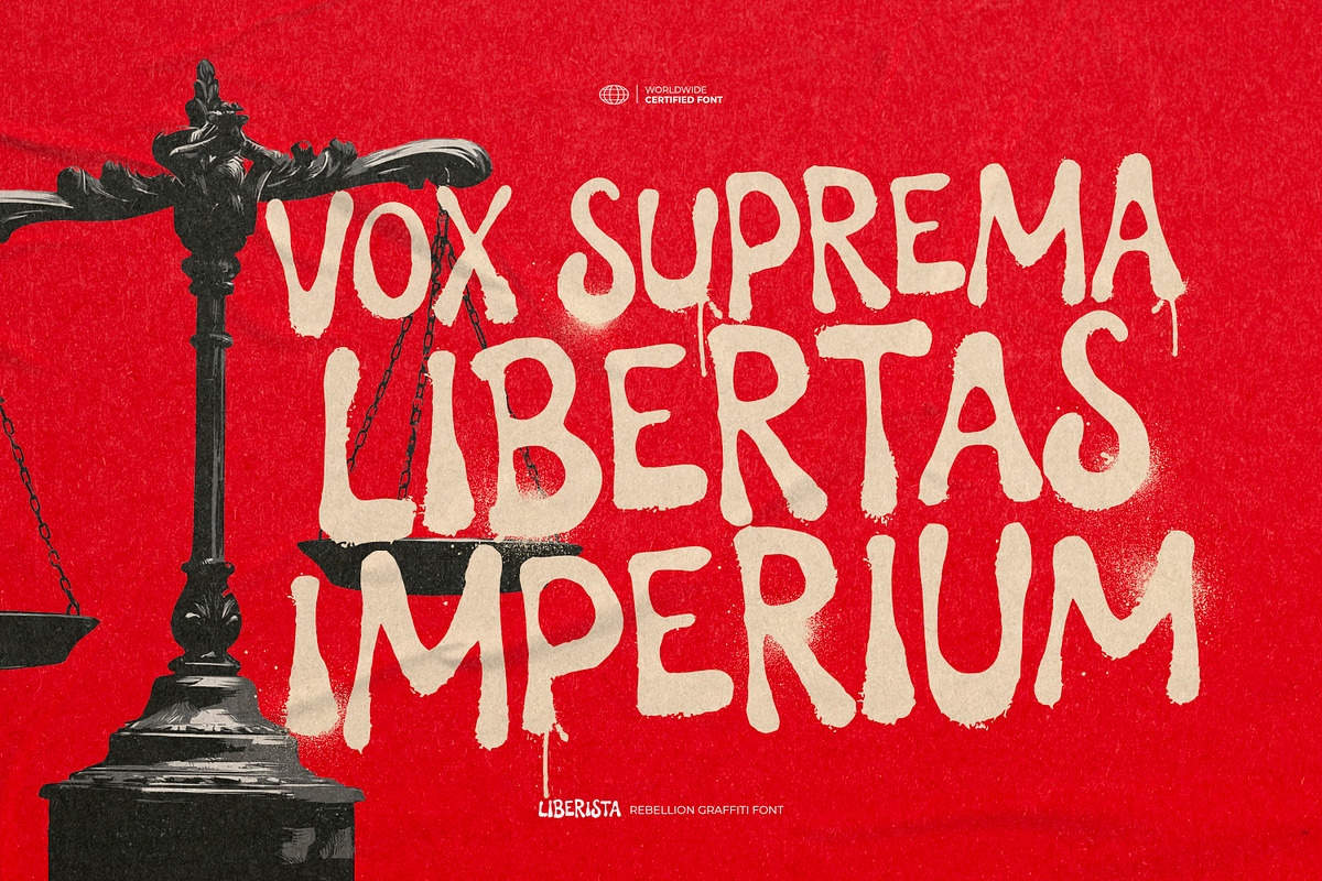 Liberista - Rebellion Graffiti Font, a Symbol Font by ikiiko (Photo 2 of 7)