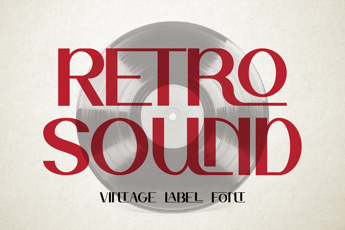Retro Sound Ligature Label Font, a Sans Serif Font by JumboDesign (Photo 1 of 6)