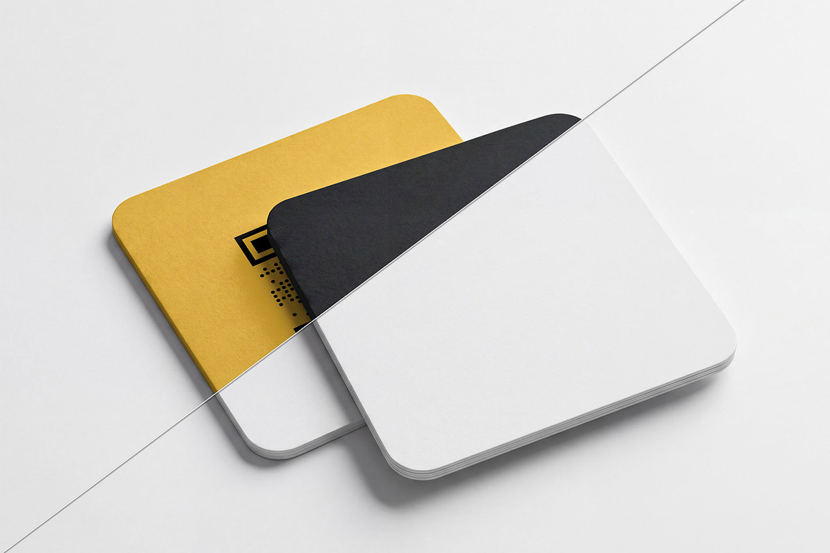 Rounded Square Coaster Mockup, a Cups & Container Mockup by graphypix (Photo 3 of 4)