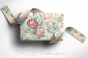 Protea Watercolor Seamless Pattern, a Pattern Graphic by Fabrivo (Thumbnail 11 of 11)