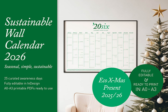 2026 Eco Wall Calendar: Forest Haze preview 7