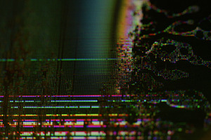 Glitch art error screen monitor wave static liquid, a Background Photo by Photo Drive Studio