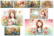 Cute Mother's Day Background Bundle, a Graphic by Sofia's Fashion (Thumbnail 2 of 2)
