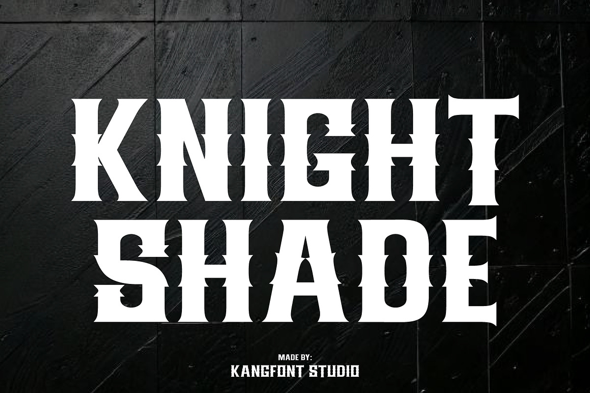 Knightshade – Blackletter Font, a Blackletter Font by kangfont Studio (Photo 1 of 10)