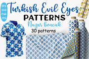 Turkish Evil Eyes Patterns, a Pattern Graphic by Michiru13 (Thumbnail 1 of 23)