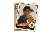 Classic Baseball Card Template, a Design Template by Sports Card Templates (Thumbnail 1 of 2)