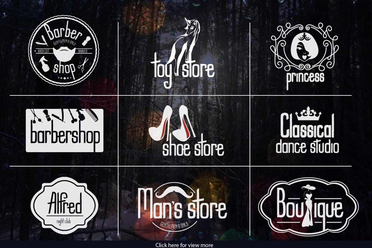 Grumbler font + logo elements set preview 2
