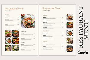 Modern Food Menu Template
