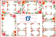 Elegant Floral Corner Frame Clipart, an Illustration by BIPLOB EXPERT (Thumbnail 1 of 14)
