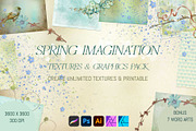 Spring Imagination Texture Set, an Illustration by Digidesignresort (Thumbnail 1 of 7)