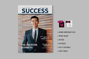 Business Magazine Template, a Magazine Template by xtratimebd