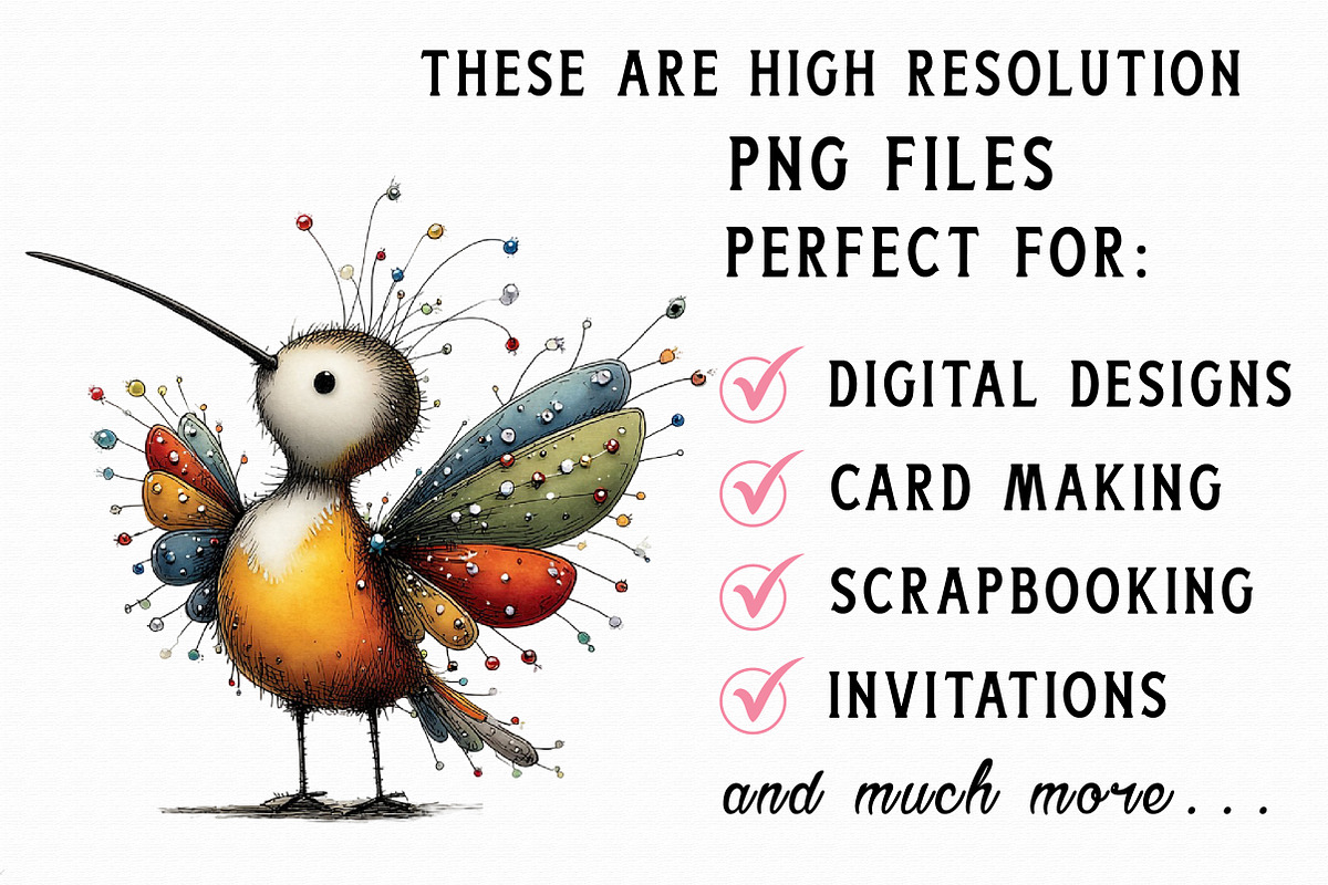 Quirky Funny Birds Clipart, an Illustration by Libby Wishes (Photo 5 of 7)