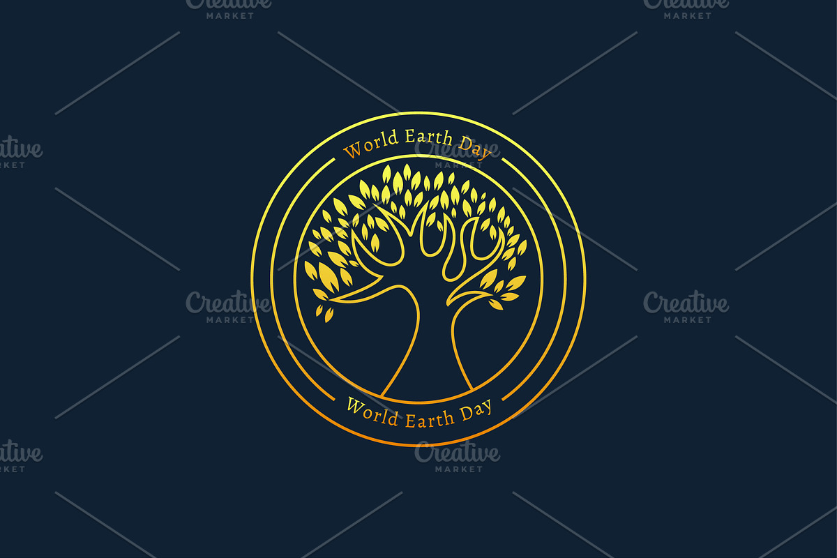 World Earth Day Logo Design Icon, a Branding & Logo Template by Morvana Crew