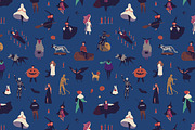 Halloween posters, cards, seamless, a Decorative Illustration by Good Studio (Thumbnail 8 of 15)