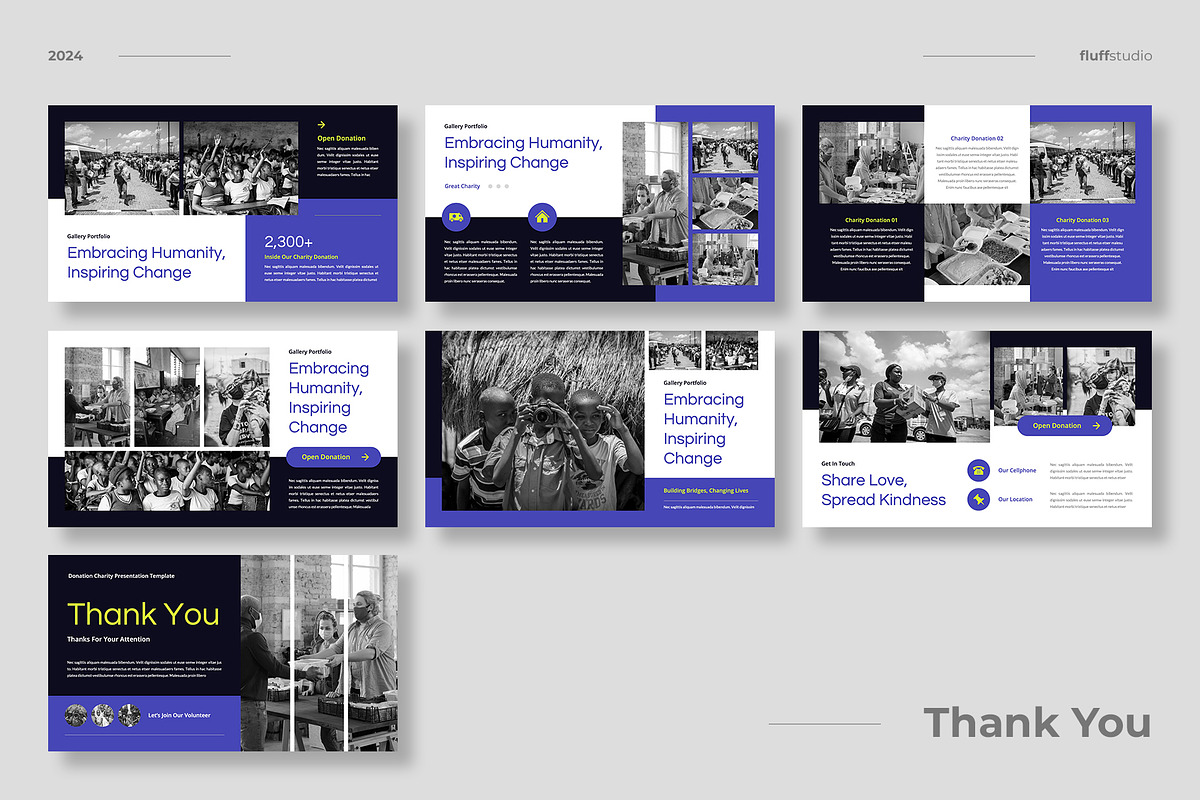 Nonprofit Organization Google Slides, a Presentation Template by fluffstudio (Photo 4 of 4)