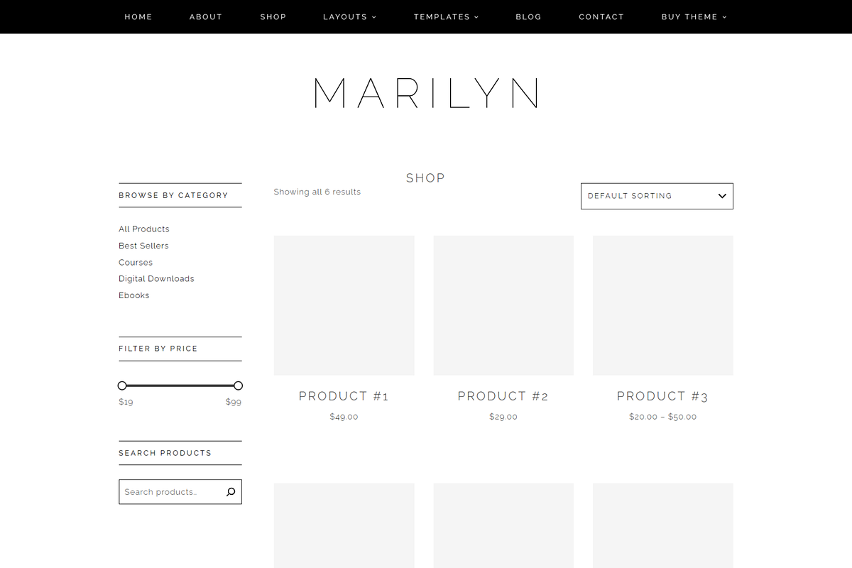 Feminine WordPress Theme | Marilyn, a WordPress Template by Hello Chic Designs (Photo 3 of 4)