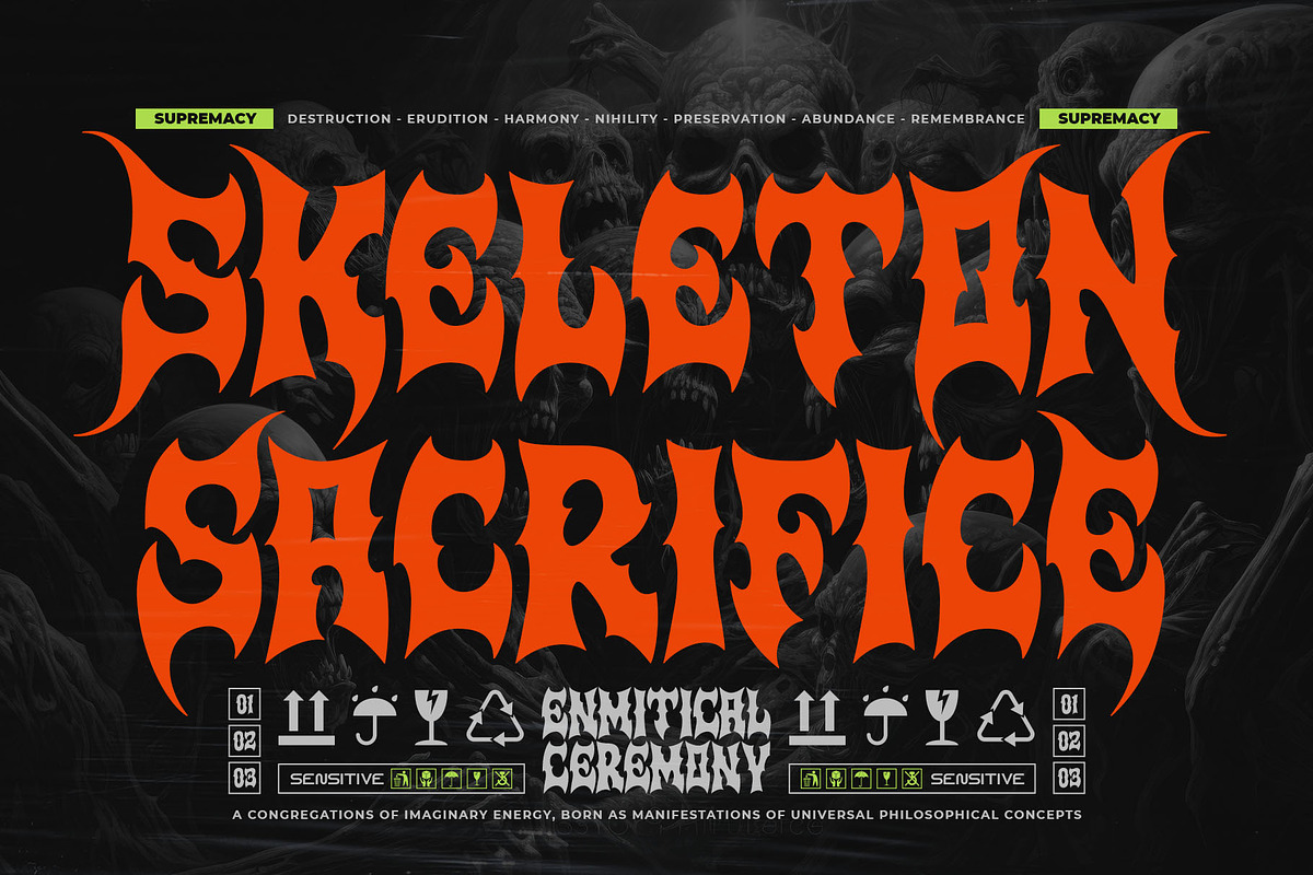 Sad Rock Typeface, a Blackletter Font by alit design (Photo 5 of 20)