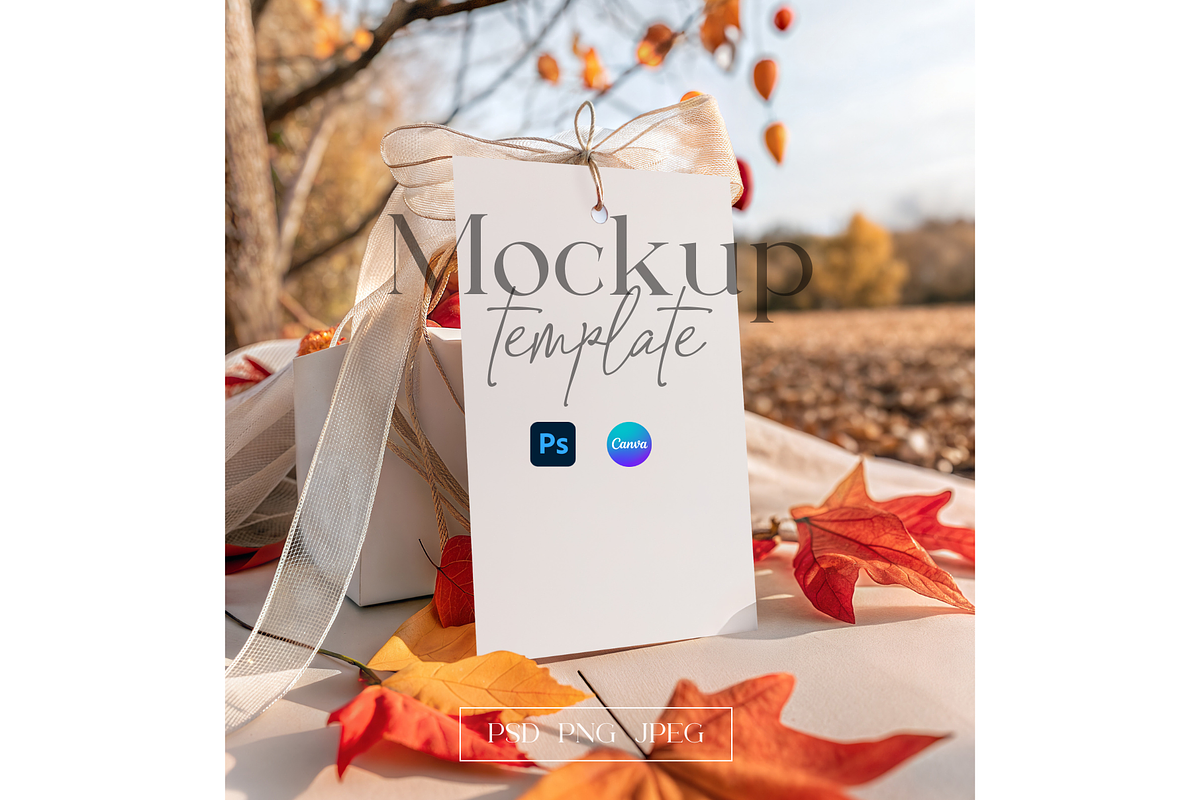 Fall Gift Tag Template Design, a Product Mockup by MockupWizard ...