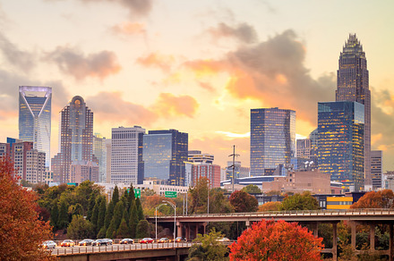 Skyline of downtown charlotte containing north, carolina, and nc, an Architecture Photo by f11photo