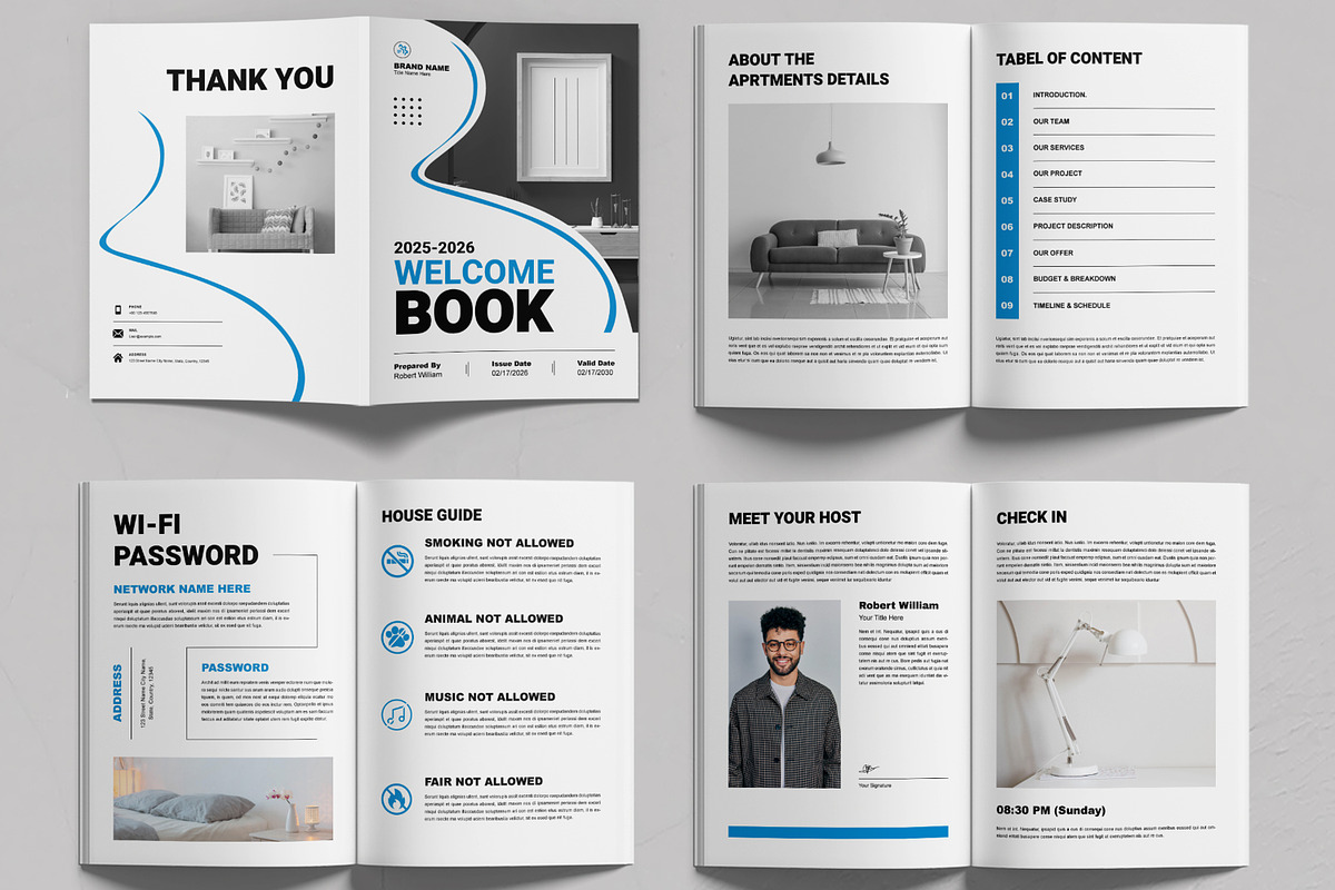 Welcome Book Design Template Layout, a Stationery Template by MightyDesign (Photo 2 of 6)
