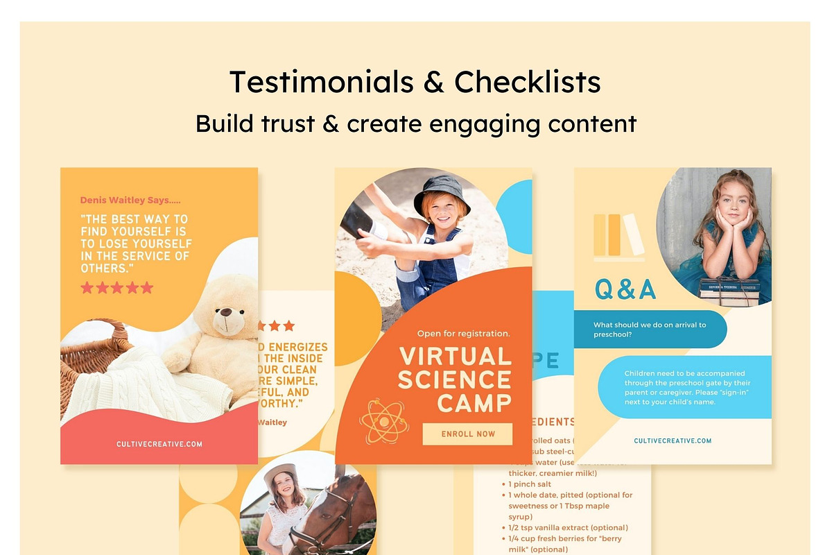 Kids Pinterest Canva Templates, a Social Media Template by Cultive Creative (Photo 11 of 12)