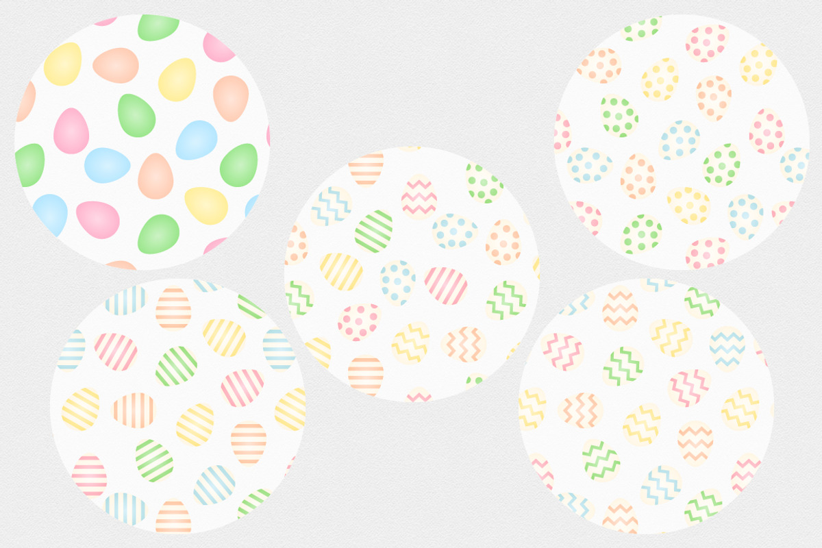 55 Easter Eggs Vector Patterns, a Pattern Graphic by Anne Elster Design (Photo 7 of 7)