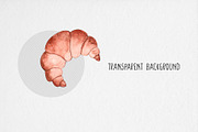 Watercolor Bakery Clipart, an Illustration by MilanaDesignShop (Thumbnail 3 of 4)