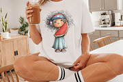 Whimsical 4th of July Girl Clipart, a Seasonal Illustration by Canvas Craft (Thumbnail 6 of 10)