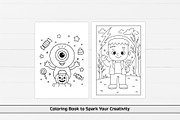 Halloween Coloring Pages, an Education Illustration by DesignDevisers (Thumbnail 4 of 7)