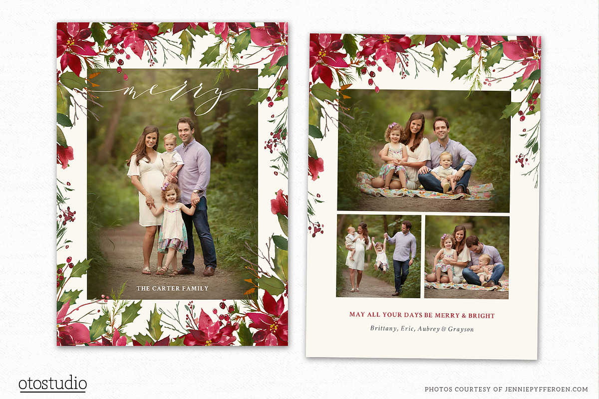 Christmas Card Template CC262, a Card Template by OtoStudio