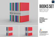 Books Set Mockup - 10 views, a Books & Magazine Mockup by Illusiongraphic (Thumbnail 1 of 21)