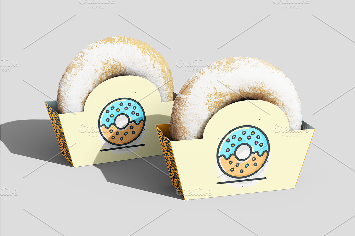 Donut Packaging Mockup, a Packaging Mockup by Transly Graphics (Photo 1 of 3)